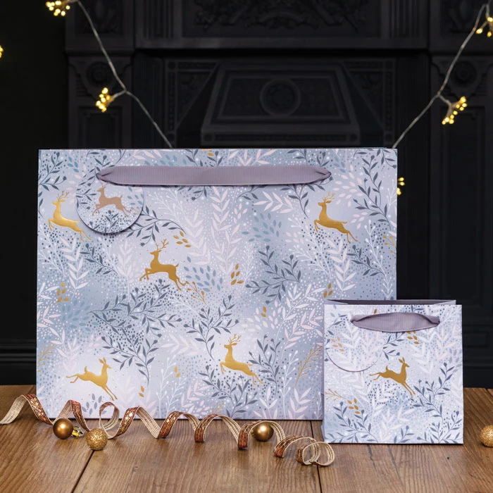 Prancing Deer Blush & Grey Ombre Shopper Bag