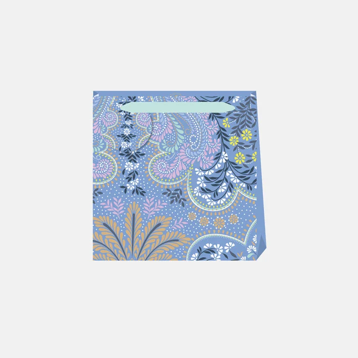 Decorative Filigree Powder Blue Small Bag - Set of 4