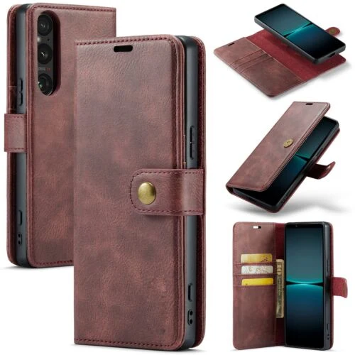 For Sony Xperia 1 5 10 VI V 2in1 Magnetic Removable Leather Wallet Case Cover