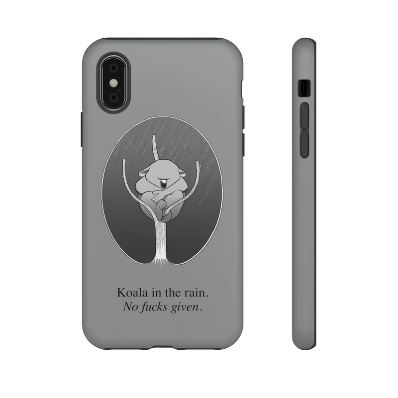 Koala in the Rain Tough Case