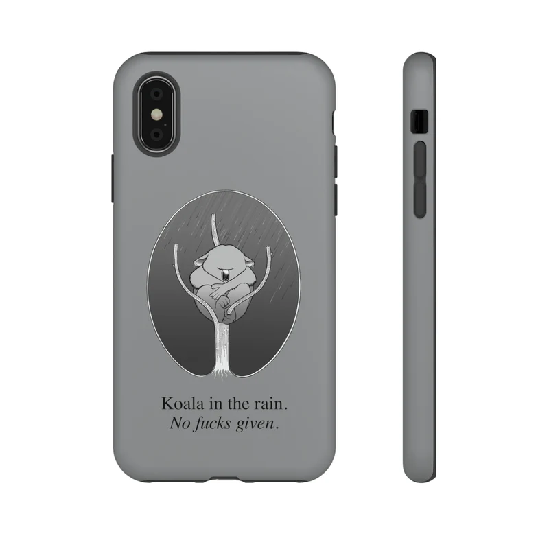 Koala in the Rain Tough Case