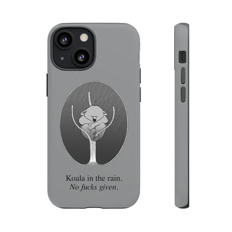 Koala in the Rain Tough Case