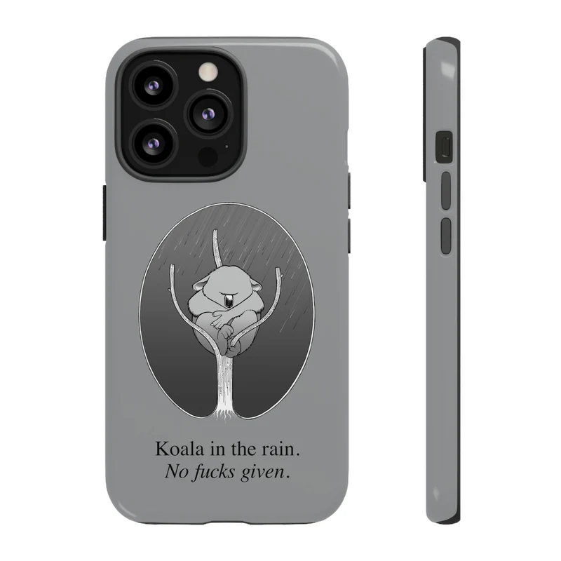 Koala in the Rain Tough Case