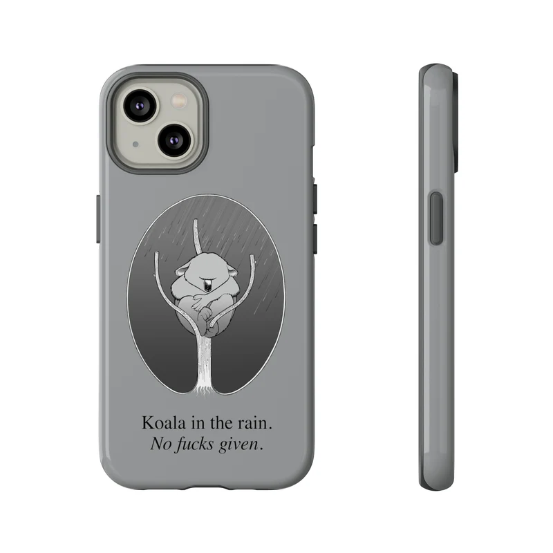 Koala in the Rain Tough Case
