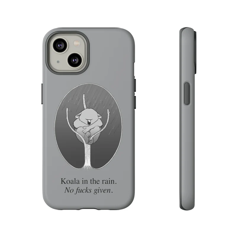 Koala in the Rain Tough Case