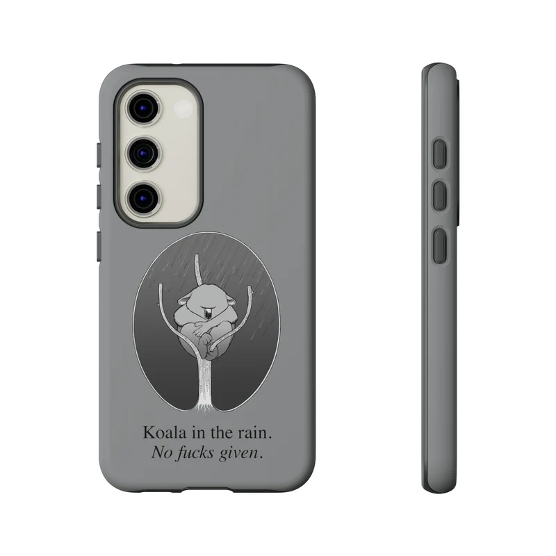 Koala in the Rain Tough Case