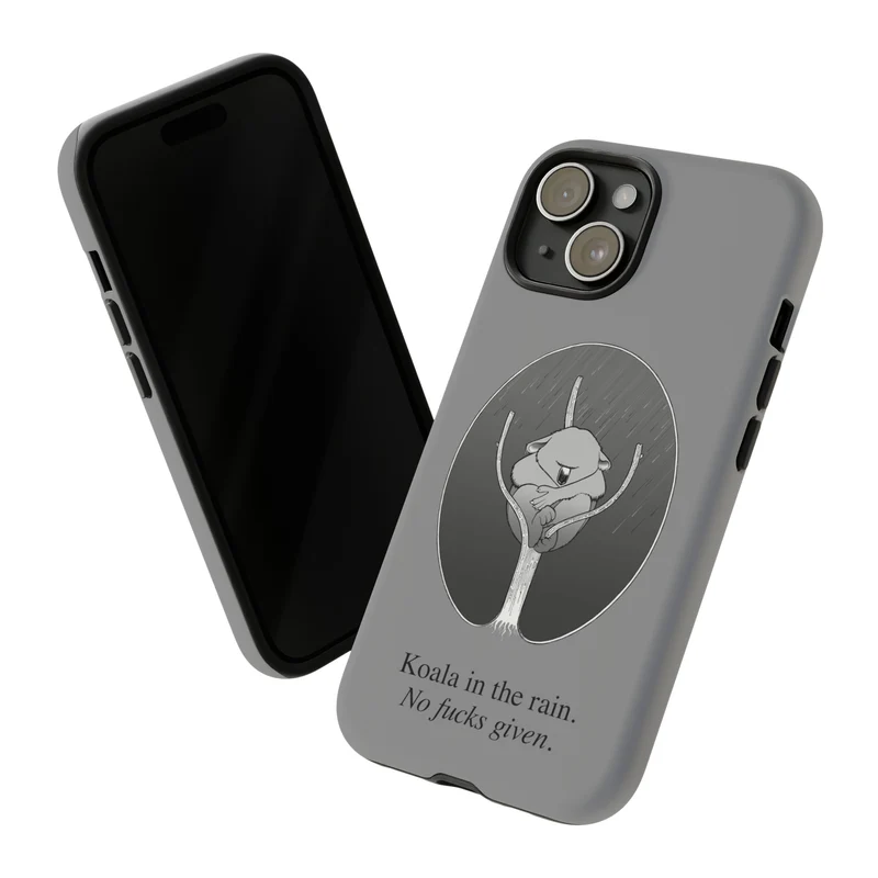 Koala in the Rain Tough Case