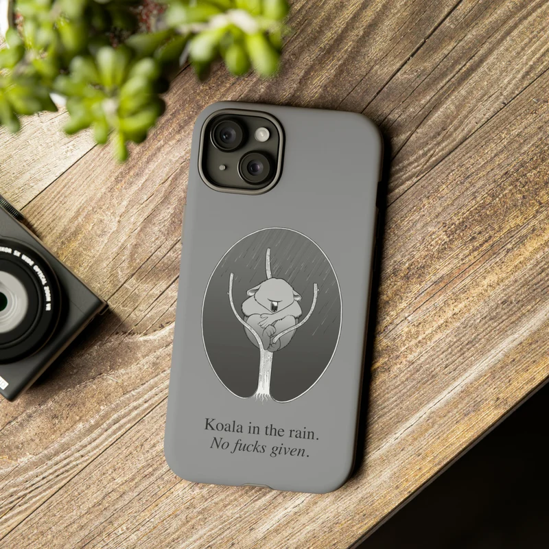 Koala in the Rain Tough Case