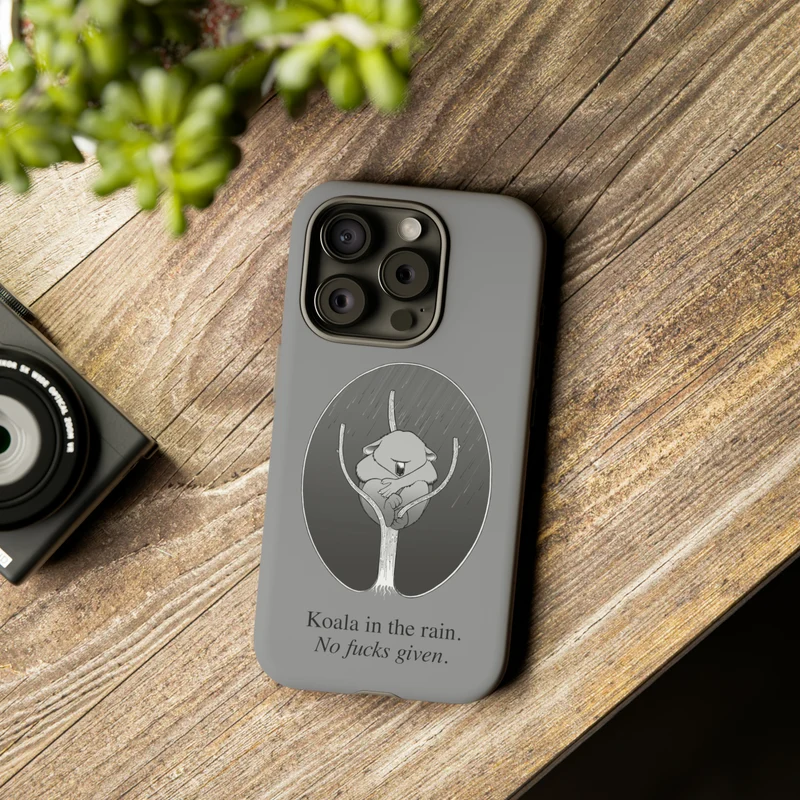 Koala in the Rain Tough Case
