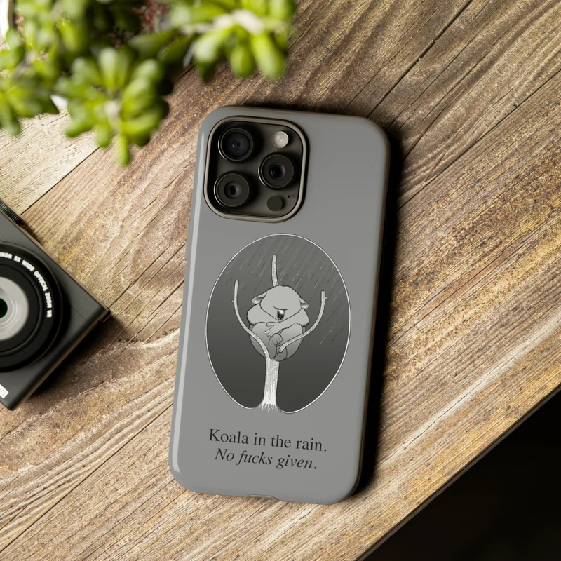 Koala in the Rain Tough Case