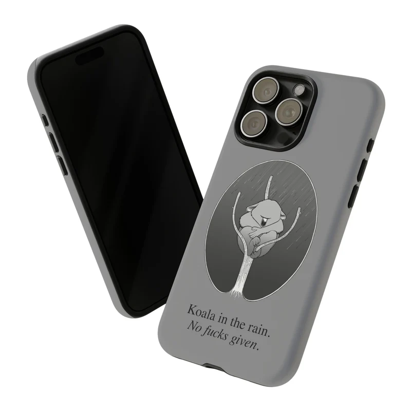 Koala in the Rain Tough Case