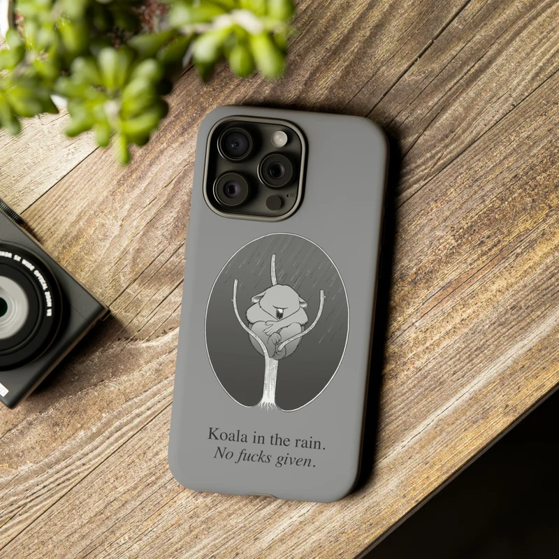 Koala in the Rain Tough Case