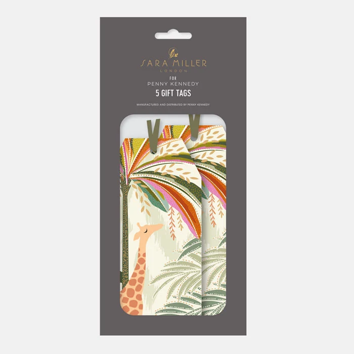 Light Stone Palm Garden Gift Tags - Set of 5