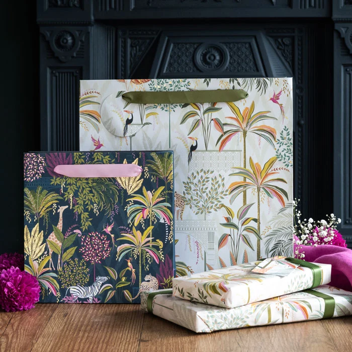 Ink Green Palm Garden Medium Gift Bag