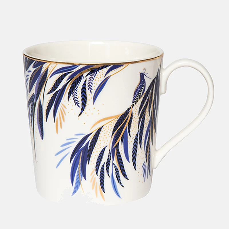 Peacock Parade & Tail Feathers Mug & Tray Bundle (worth £52)