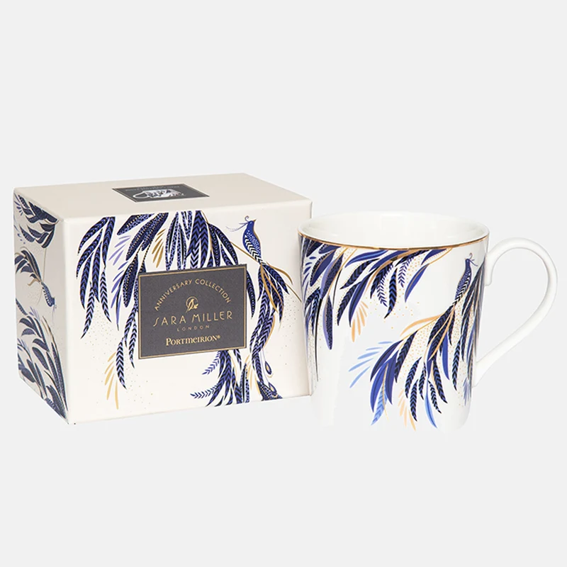 Peacock Parade & Tail Feathers Mug & Tray Bundle (worth £52)