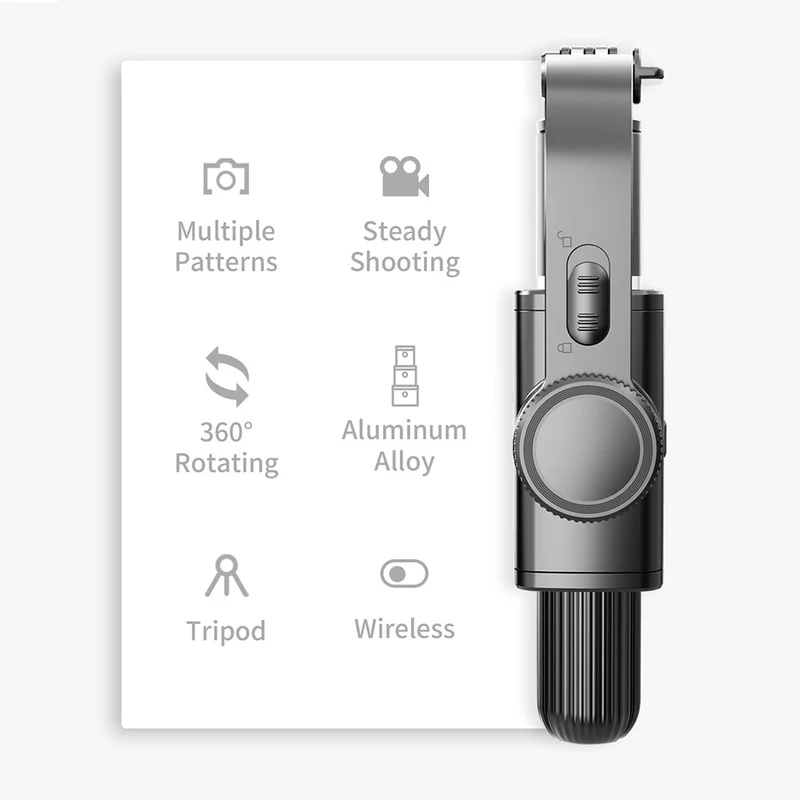 L08 Bluetooth Handheld Gimbal Stabilizer Tripod Mobile