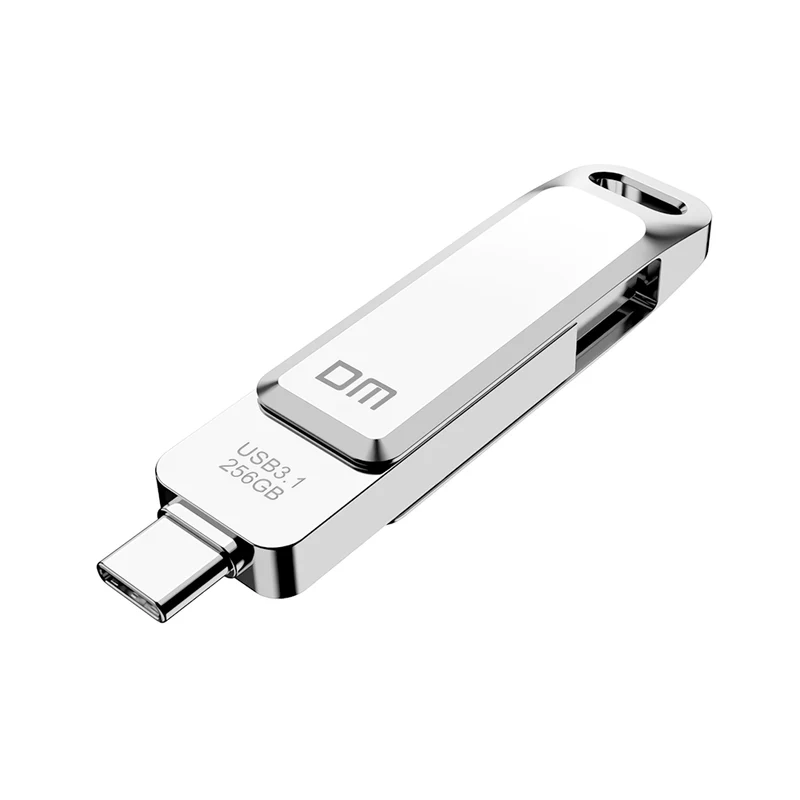 DM 2 in 1 Type-C & USB3.1 Flash Drive Dual Interface OTG Memory Flash Disk 32G 64G 128G 256G 360° Rotation Thumb Drive PD168 - 512GB