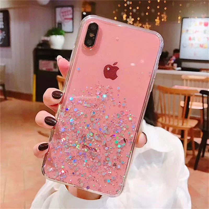 Transparente a paillettes