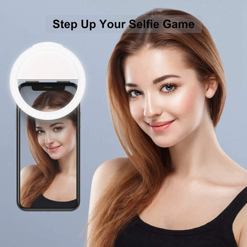 Rechargeable Selfie Ring Light Mobile Phone