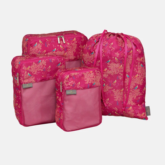 Pink Birds Set of Packing Cubes