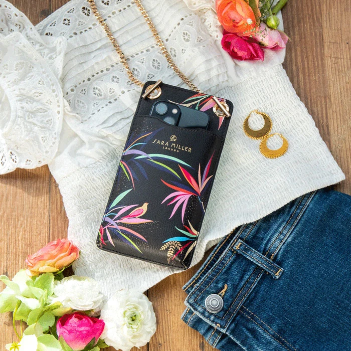 Black Bamboo Phone Pouch