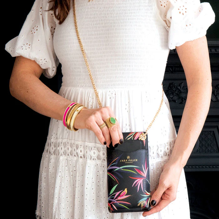 Black Bamboo Phone Pouch