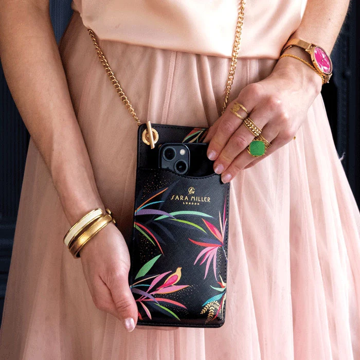 Black Bamboo Phone Pouch