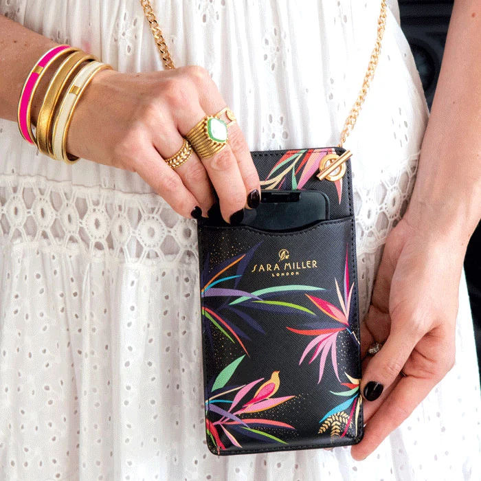 Black Bamboo Phone Pouch