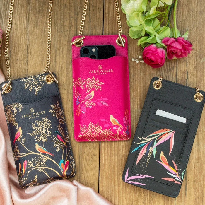 Black Bamboo Phone Pouch