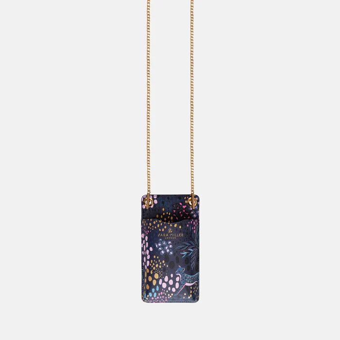 Midnight Leopard Phone Pouch