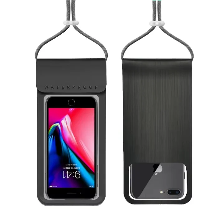 Pochette Étanche téléphone et clef- IPX8 waterproof 30 m – TPU Haute Résistance, Tactile & Photo – Tour de Cou / Bandoulière Réglable