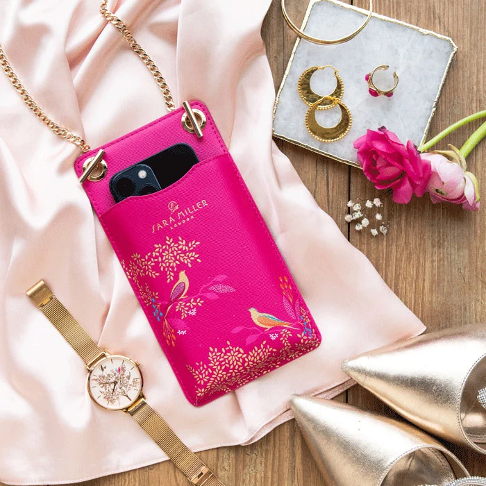 Pink Birds Phone Pouch