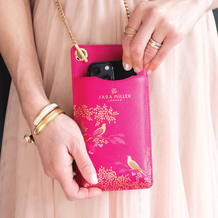 Pink Birds Phone Pouch