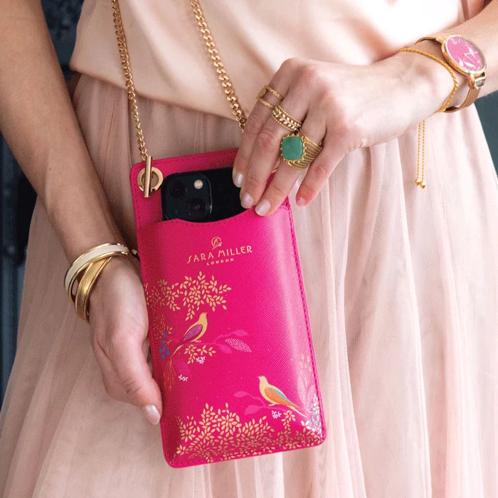 Pink Birds Phone Pouch