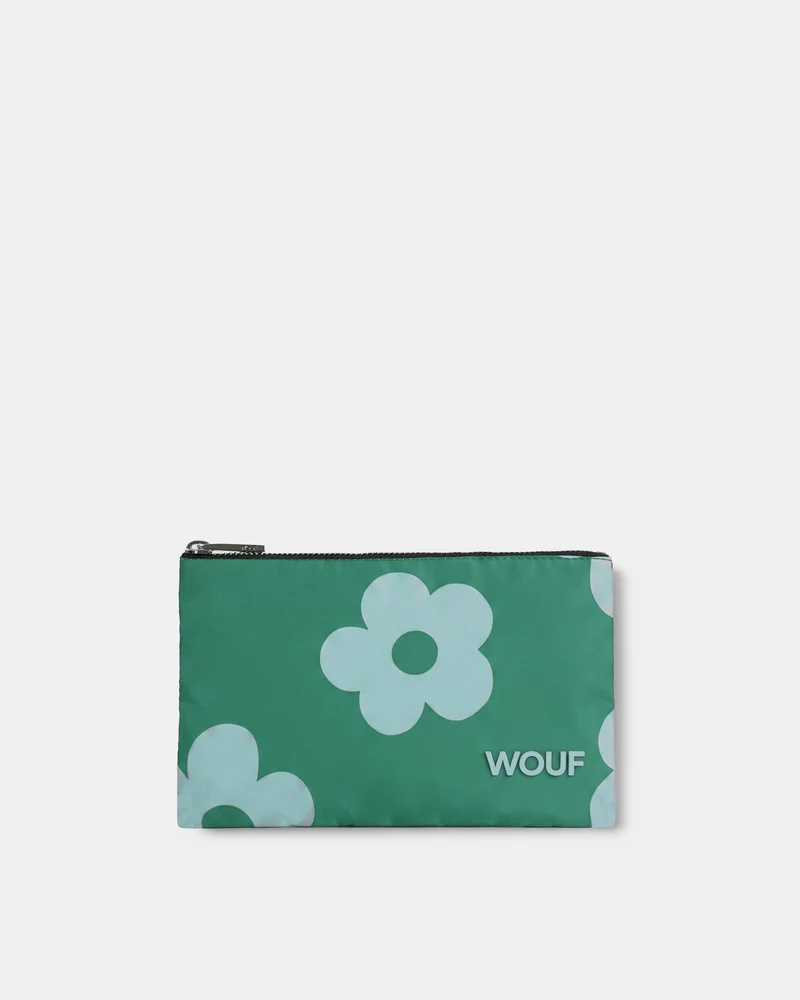 Green Daisy Pouch
