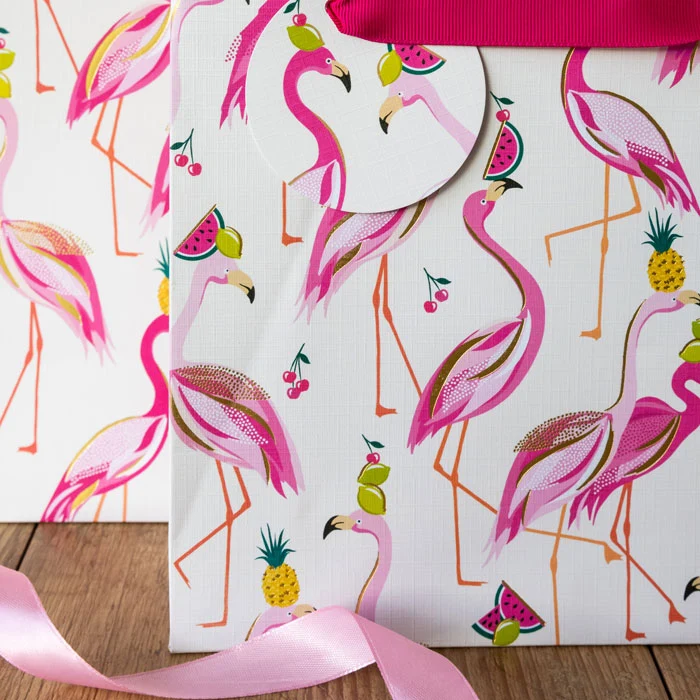 Fabulous Flamingos Large Gift Bag
