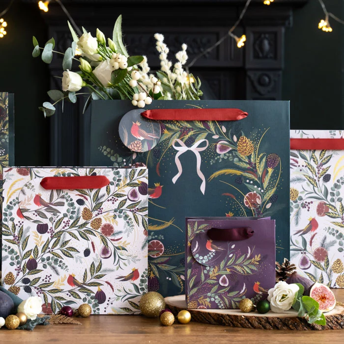 Fig & Wreath Large Gift Bag