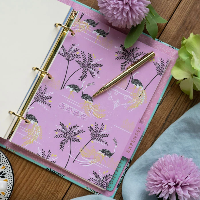 Ostrich & Palms Organiser