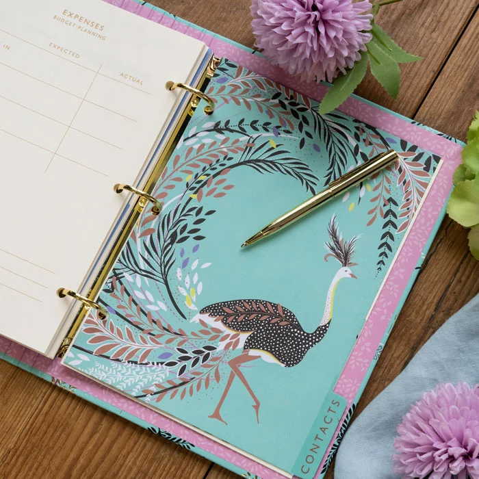 Ostrich & Palms Organiser