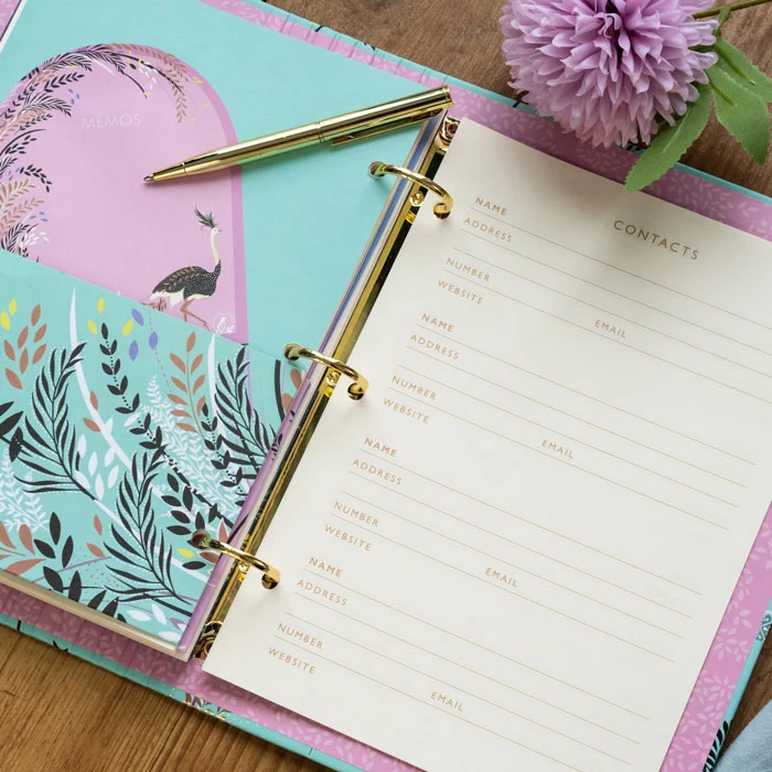 Ostrich & Palms Organiser