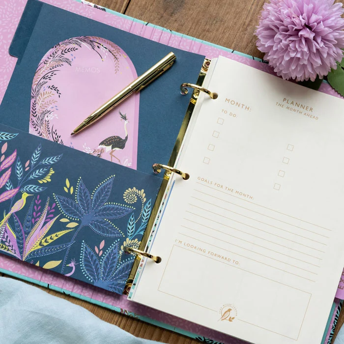 Ostrich & Palms Organiser