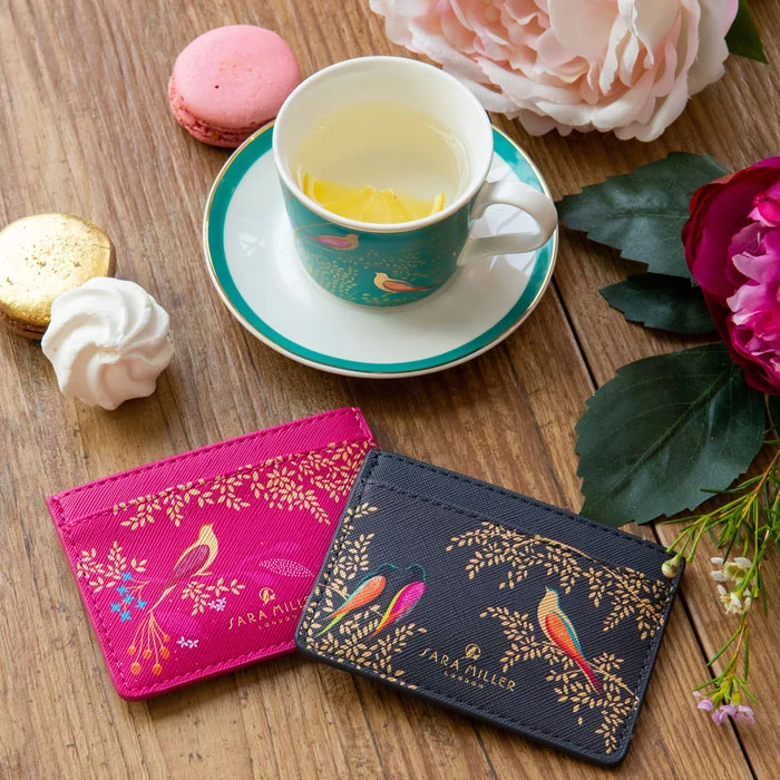 Pink Birds Card Holder