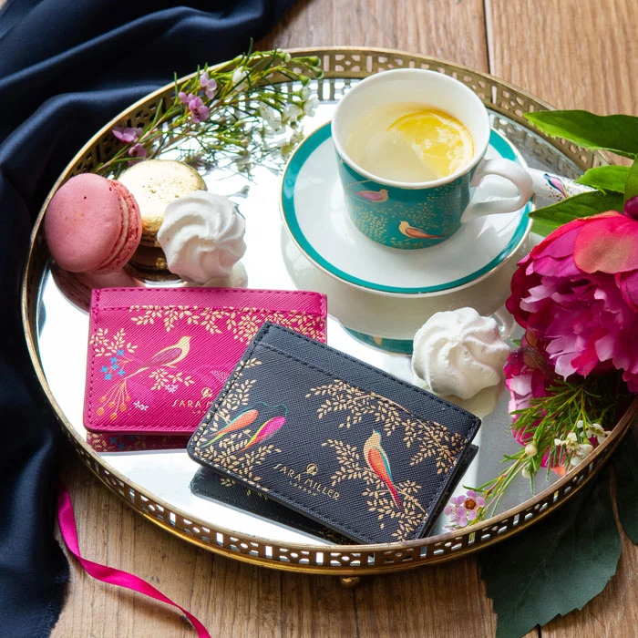 Pink Birds Card Holder