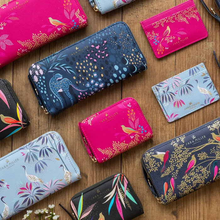 Pink Birds Card Holder
