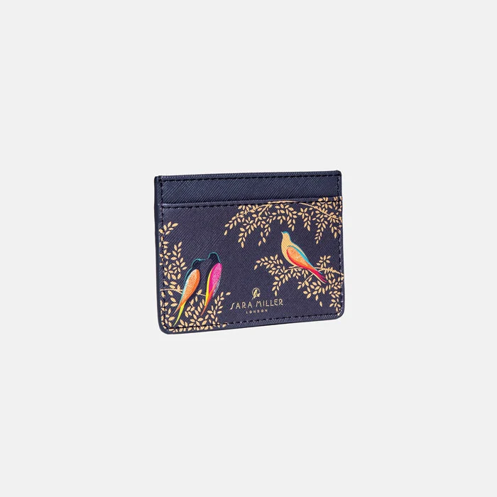 Smokey Blue Birds Card Holder