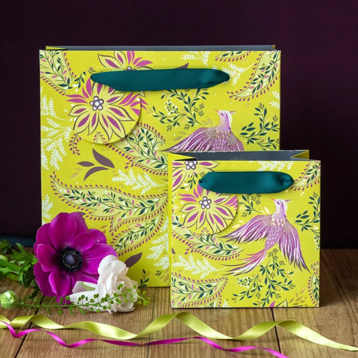 Lime Bird of Paradise Medium Gift Bag
