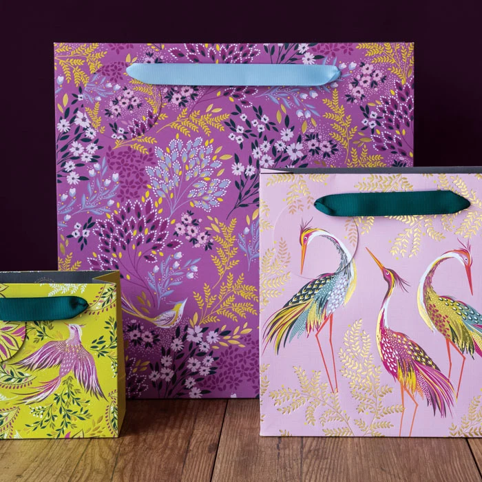 Mauve Songbird Large Gift Bag