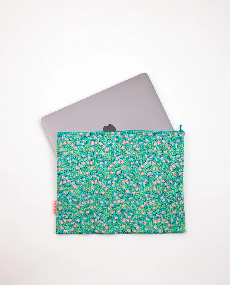 Pochette iPad Calendula vert
