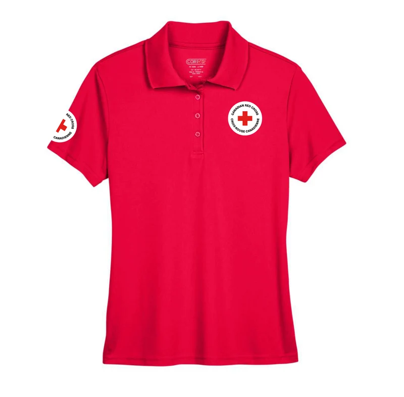 Ladies Polyester S/S Pique Polo